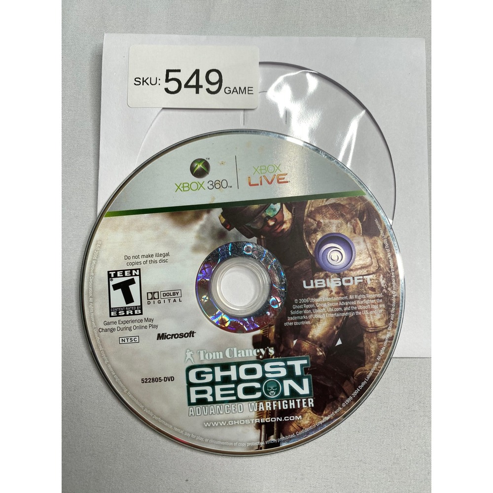 Tom Clancys Ghost Recon Advanced Warfighter Xbox 360
